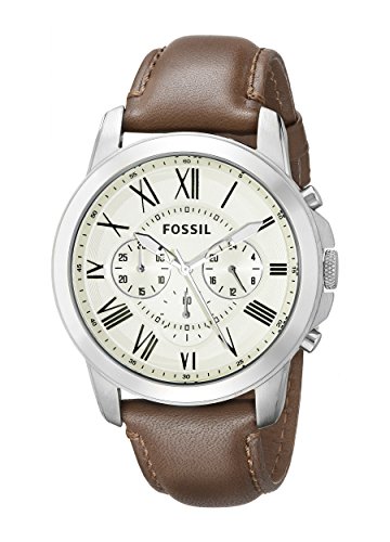 Fossil FS4735 Grant Brown Leather Watch