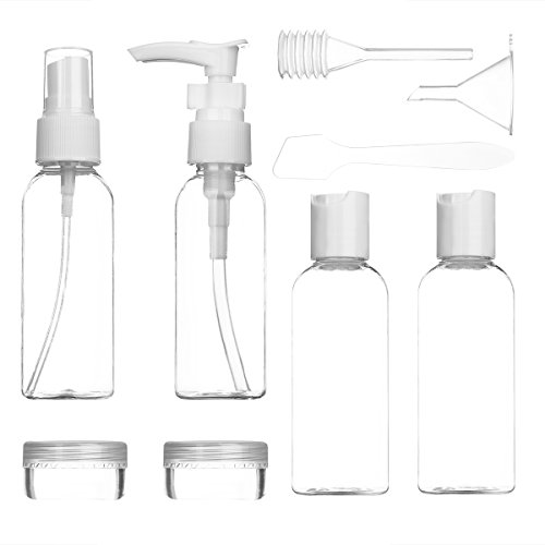 LUOYIMAN Travel Bottles Travel Accessories Small bottles Containers Leak Proof Portable Travel Plastic bottles(transparent)