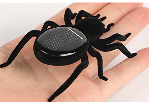 Qinmay Solar Powered Automatic Solar Spider Tarantula Educational Robot Scary Insect Gadget Trick Solar Kids Robot Toy