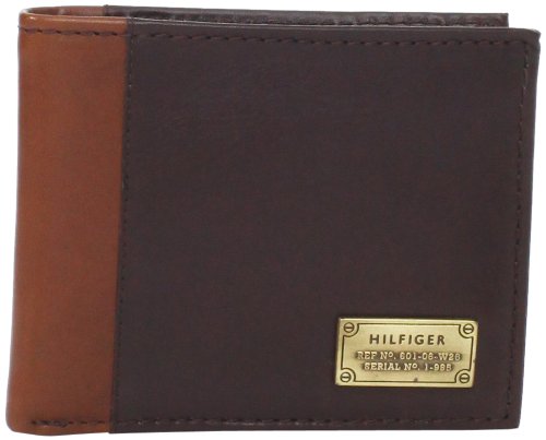 Tommy Hilfiger Men's Melton Passcase Billfold, Brown, One Size